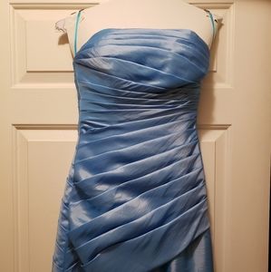Light, cornflower blue, formal dress